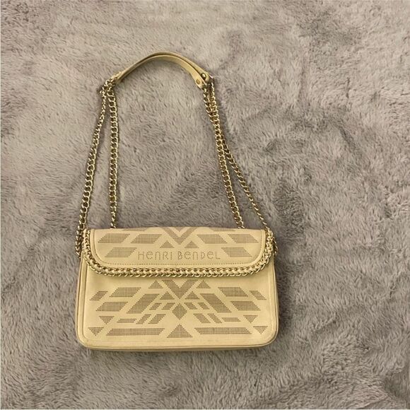 Henri Bendel Cream Shoulder Bag - Picture 1 of 11